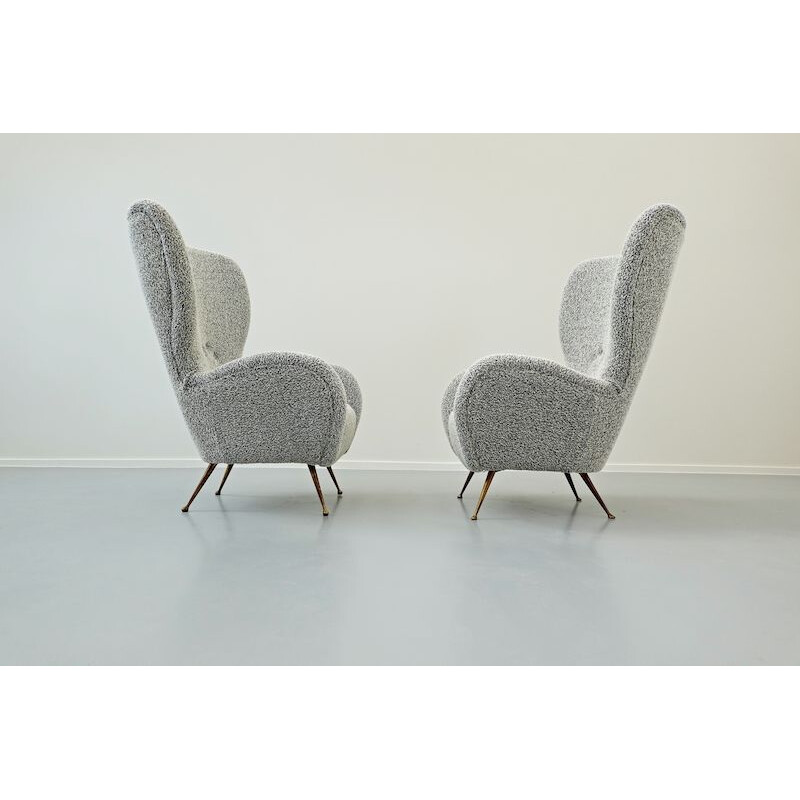 Pair of Vintage Armchairs Italian 1950