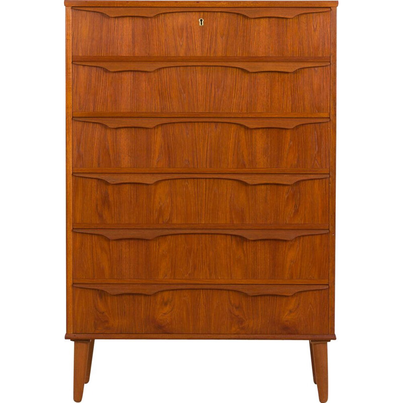 Vintage Tall chest of drawers by Klaus Okholm for Trekanten Danish, 1960s