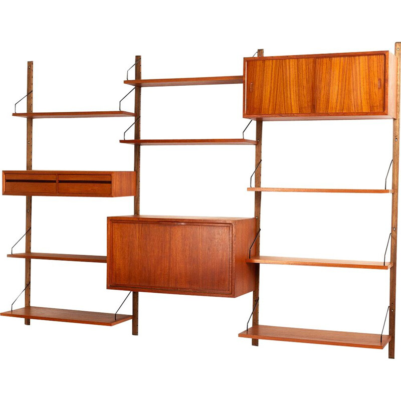 Vintage wall unit by Poul Cadovius for Cado Danish 1960s