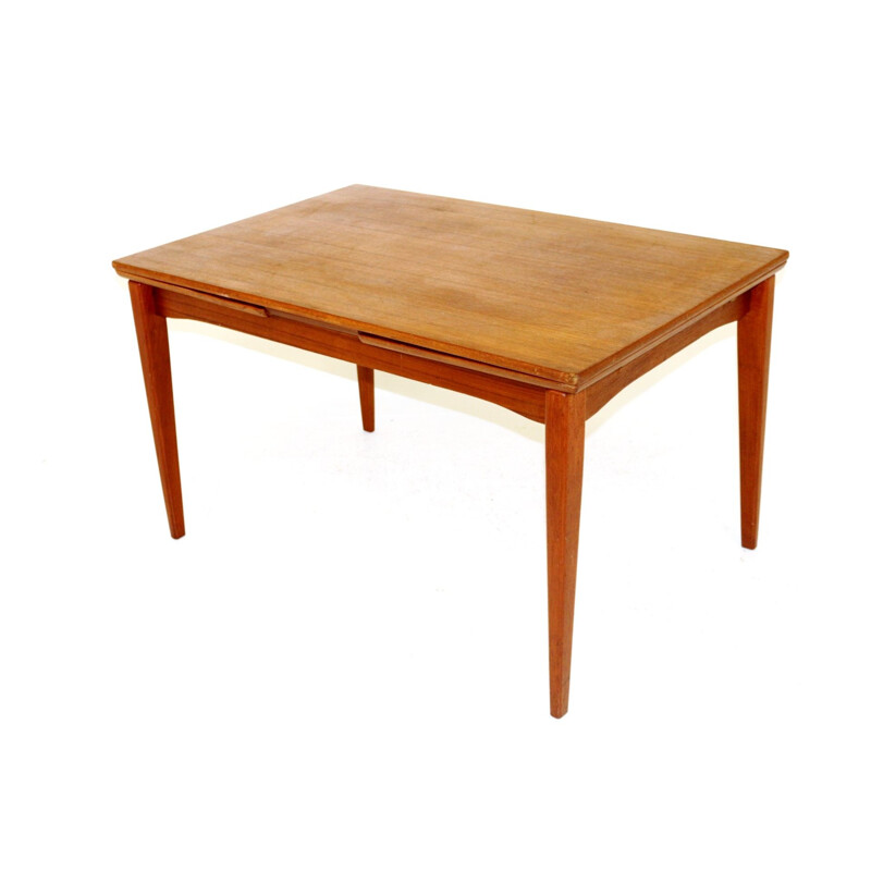 Vintage teak extensible dining table, 1960