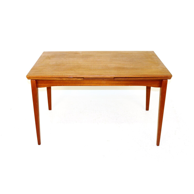 Vintage teak extensible dining table, 1960