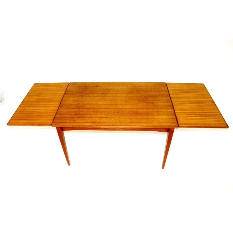 Vintage teak extensible dining table, 1960