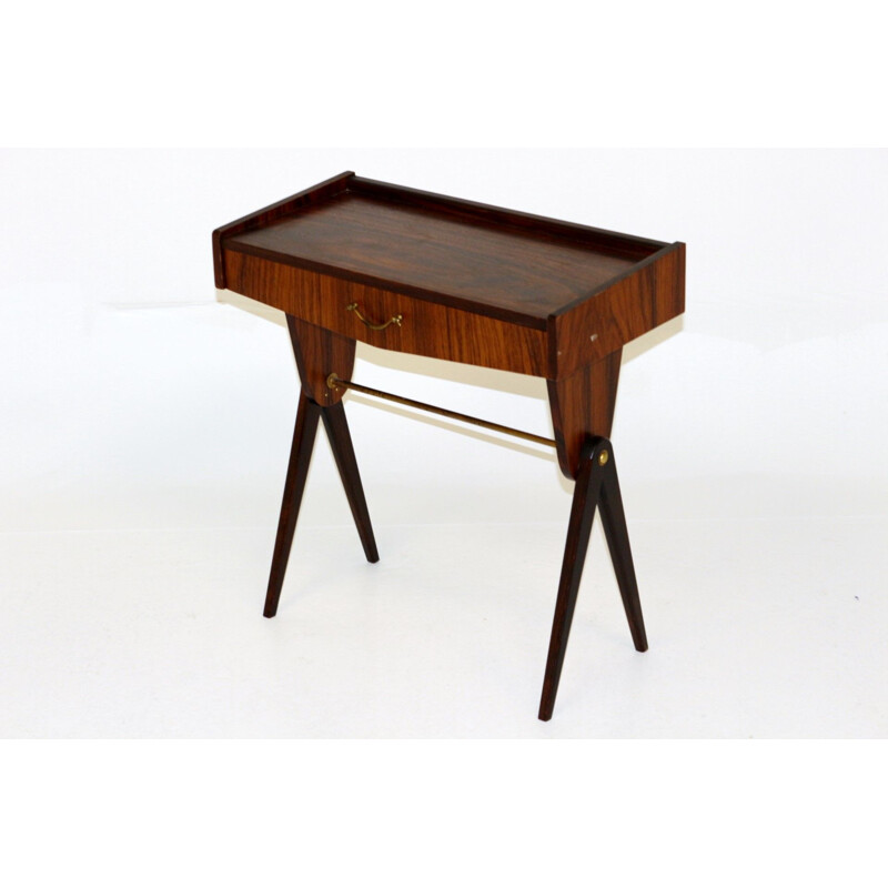 Vintage rosewood bedside table, 1950