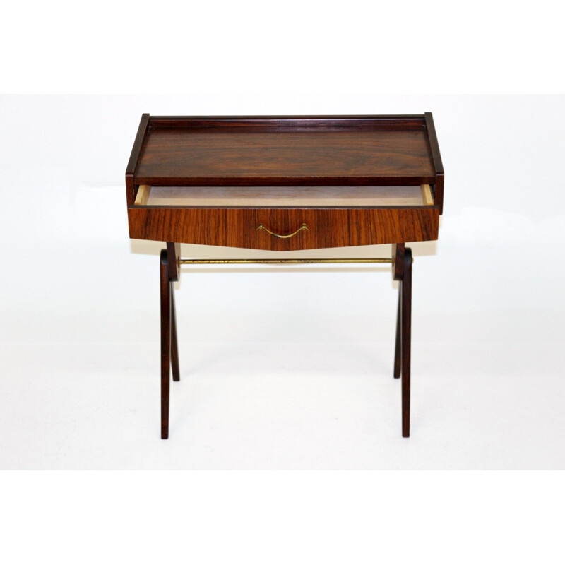 Vintage rosewood bedside table, 1950