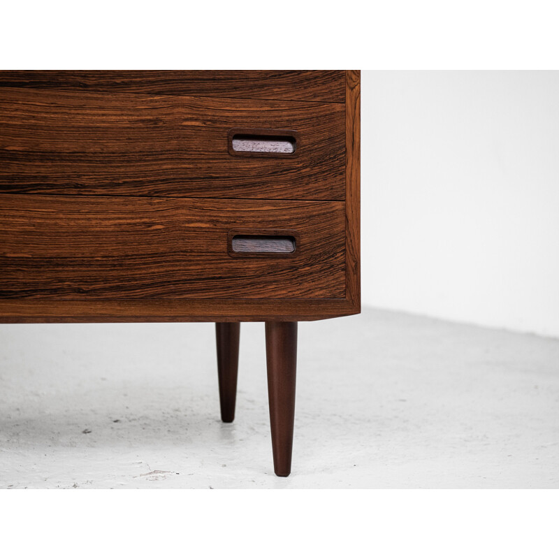 Midcentury chest of 4 drawers in rosewood by Hundevad Danish 1960s