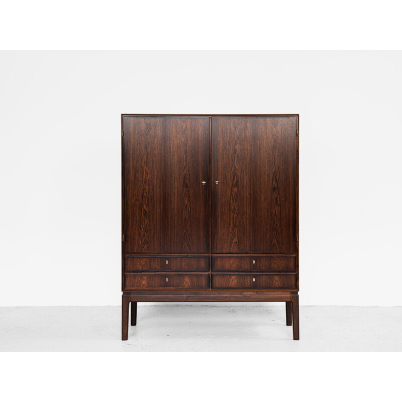 Midcentury cabinet in rosewood by Ole Wanscher for J.P. Jeppessen Danish 1960s