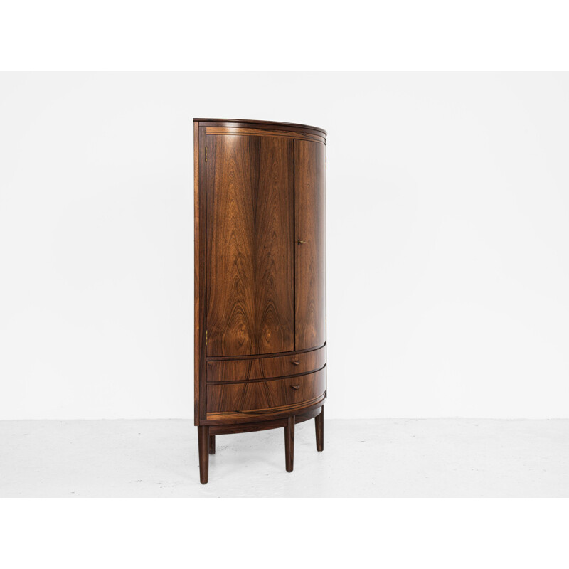 Armoire d'angle vintage palissandre Danemark, 1960