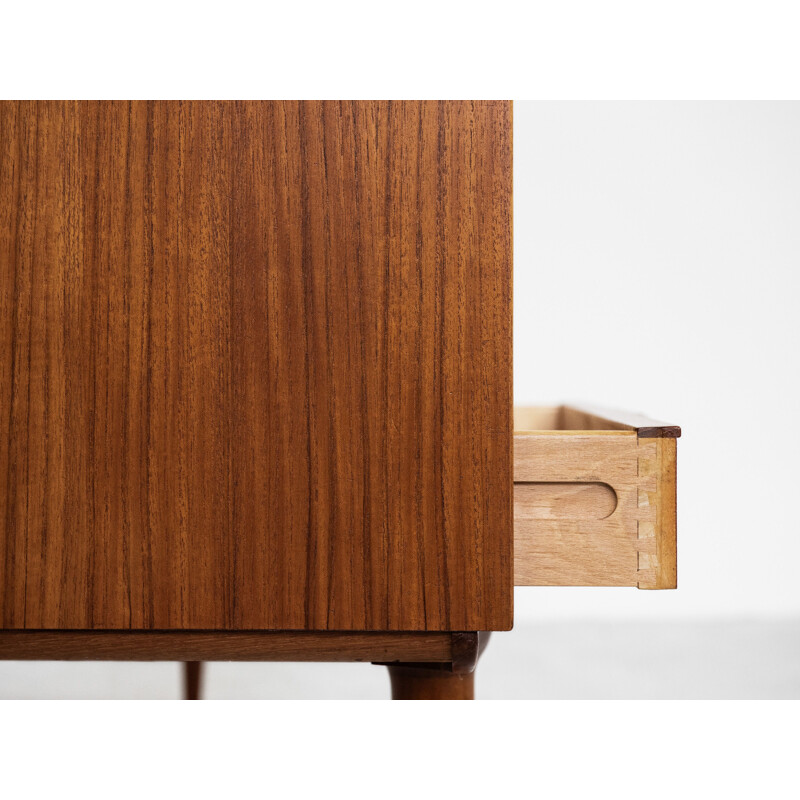 Midcentury highboard in teak model 13 by Omann Jun Danish 1960s