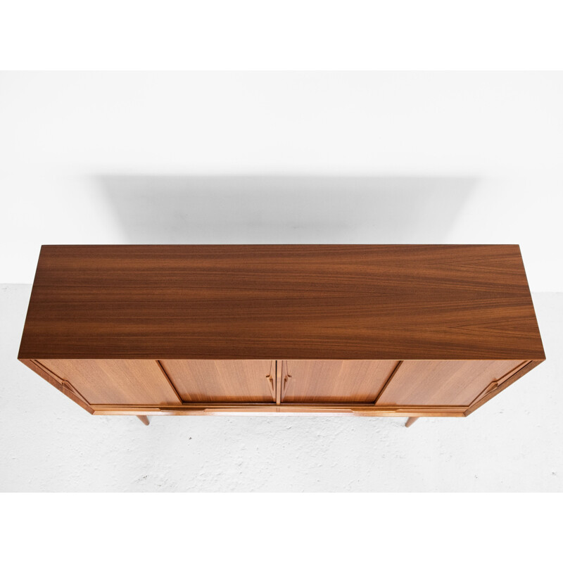 Midcentury highboard in teak model 13 by Omann Jun Danish 1960s