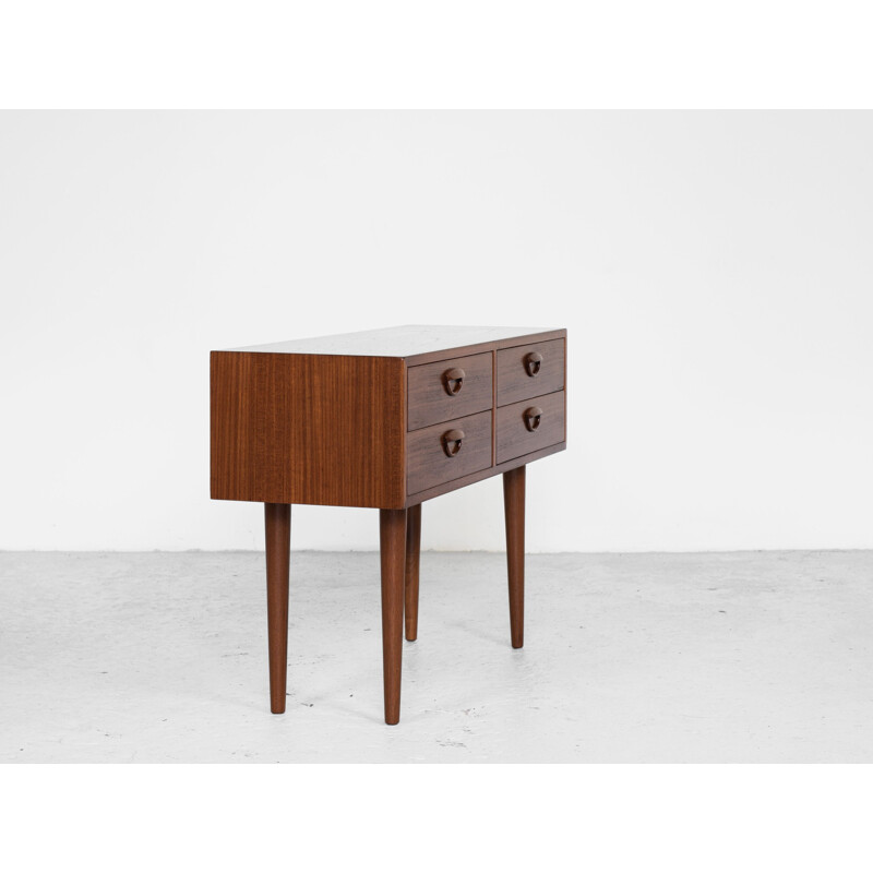 Midcentury chest of 2x2 drawers in teak by Kai Kristiansen for FM 1961 Danish 1961