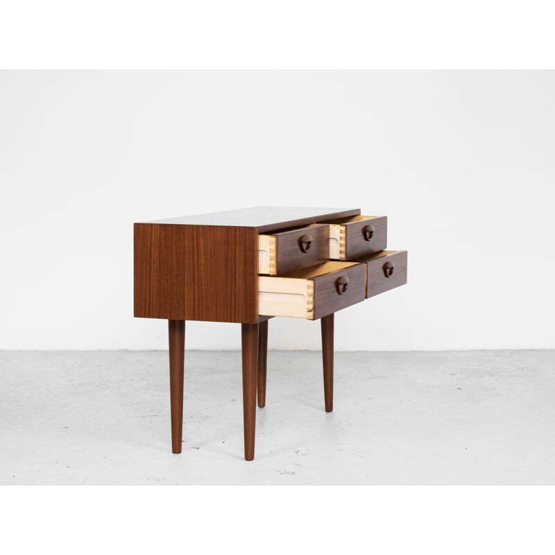 Midcentury chest of 2x2 drawers in teak by Kai Kristiansen for FM 1961 Danish 1961