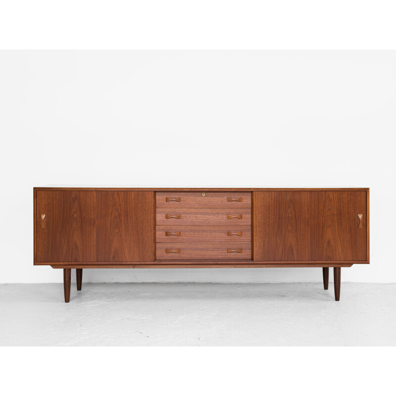 Midcentury sideboard in teak by Clausen & Søn Danish 1960s