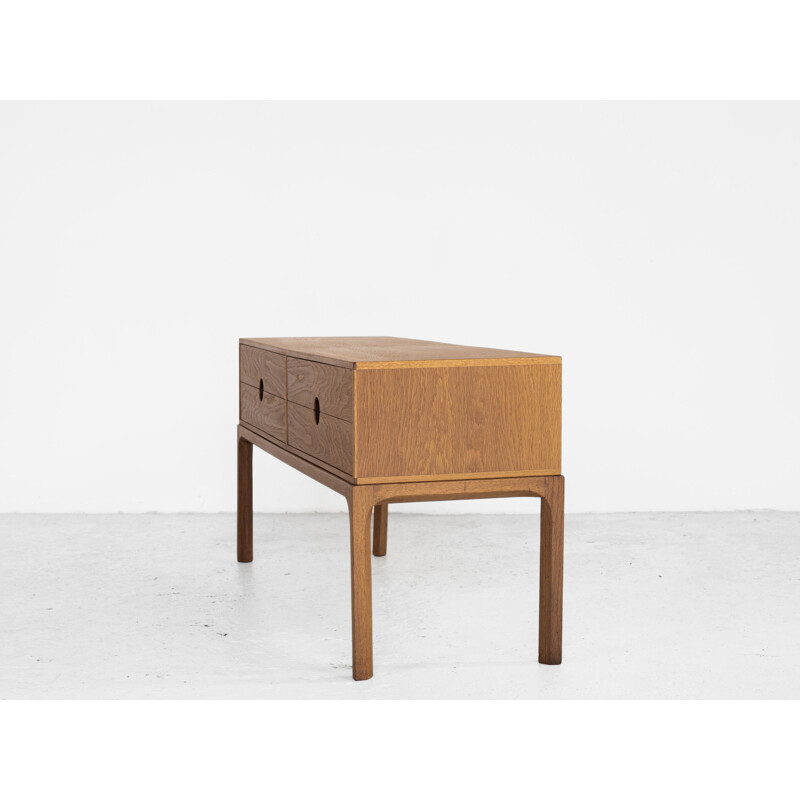 Midcentury chest of 2x2 drawers in oak by Aksel Kjersgaard danish 1960s