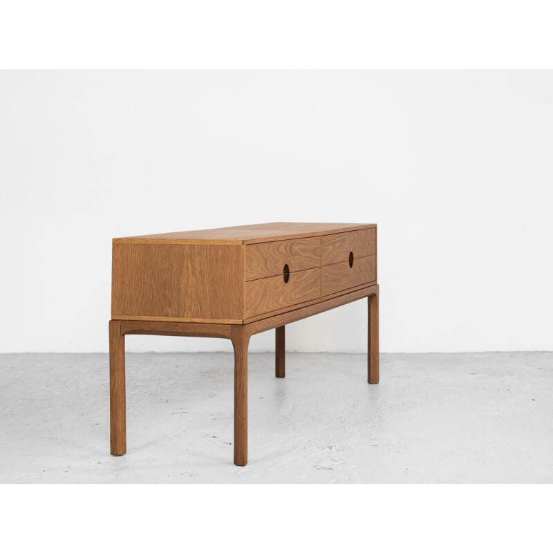 Commode vintage de 2x2 tiroirs en chêne par Aksel Kjersgaard danois 1960