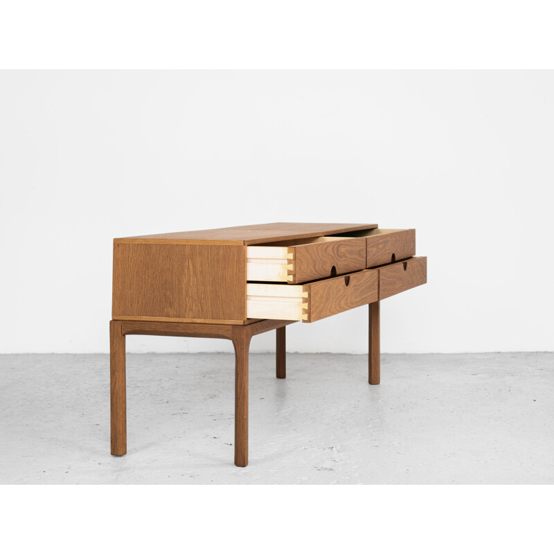 Midcentury chest of 2x2 drawers in oak by Aksel Kjersgaard danish 1960s