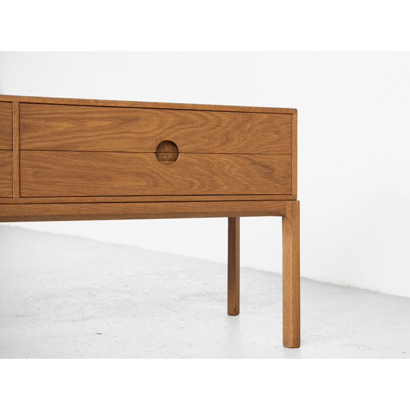 Commode vintage de 2x2 tiroirs en chêne par Aksel Kjersgaard danois 1960