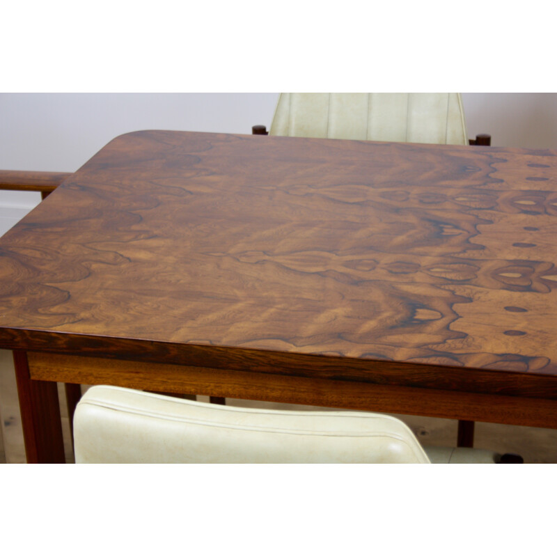 Mid-century dining set in rosewood, Sven I. DYSTHE - 1960s