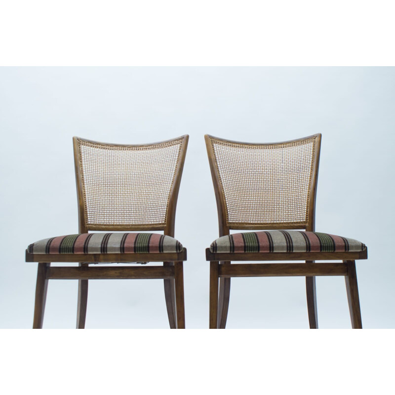 Ein Paar Vintage-Stühle aus Weidengeflecht, Deutschland 1950