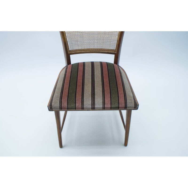 Paar vintage rieten stoelen, Duitsland 1950