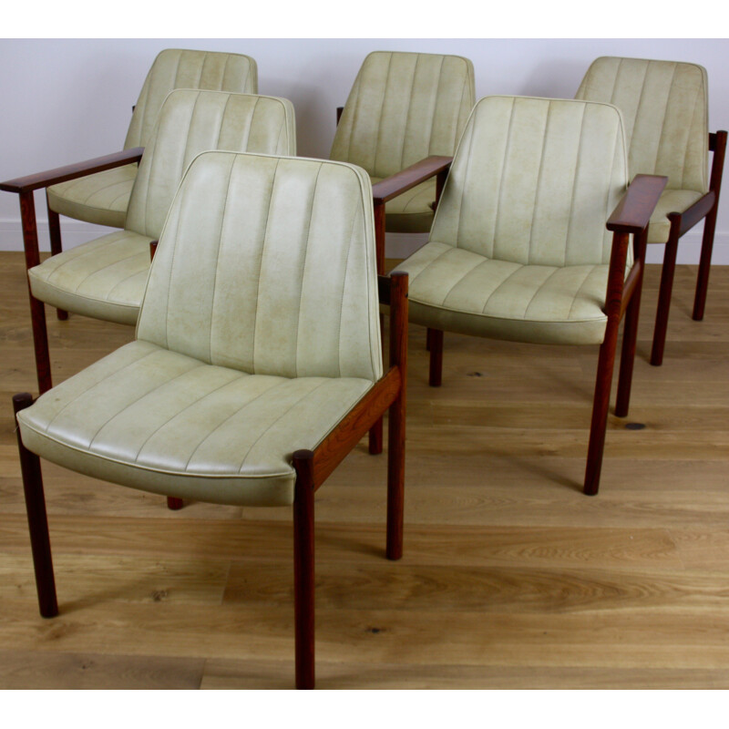 Mid-century dining set in rosewood, Sven I. DYSTHE - 1960s