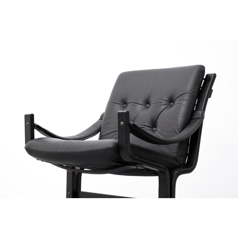 Vintage Safari armchair by Ingmar Relling for the Norwegian 1960s