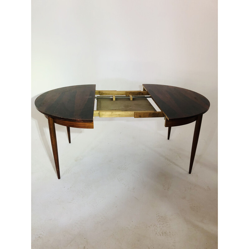 Table vintage en palissandre Arne Vodder 1960
