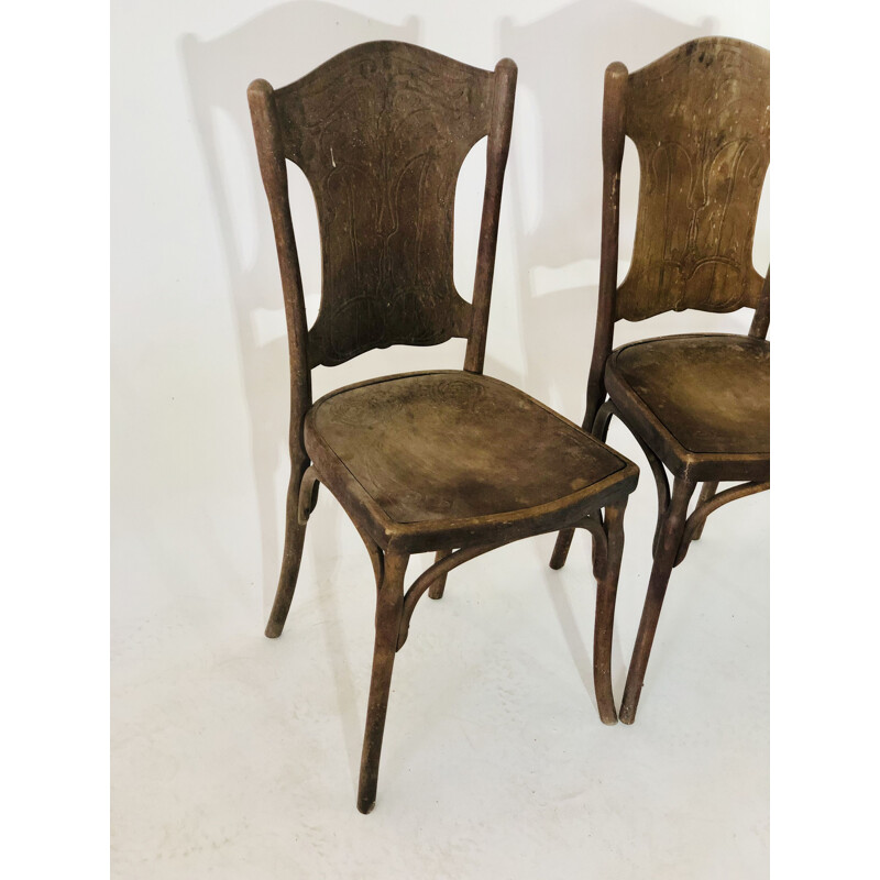 Suite of 5 vintage J.J Kohn chairs