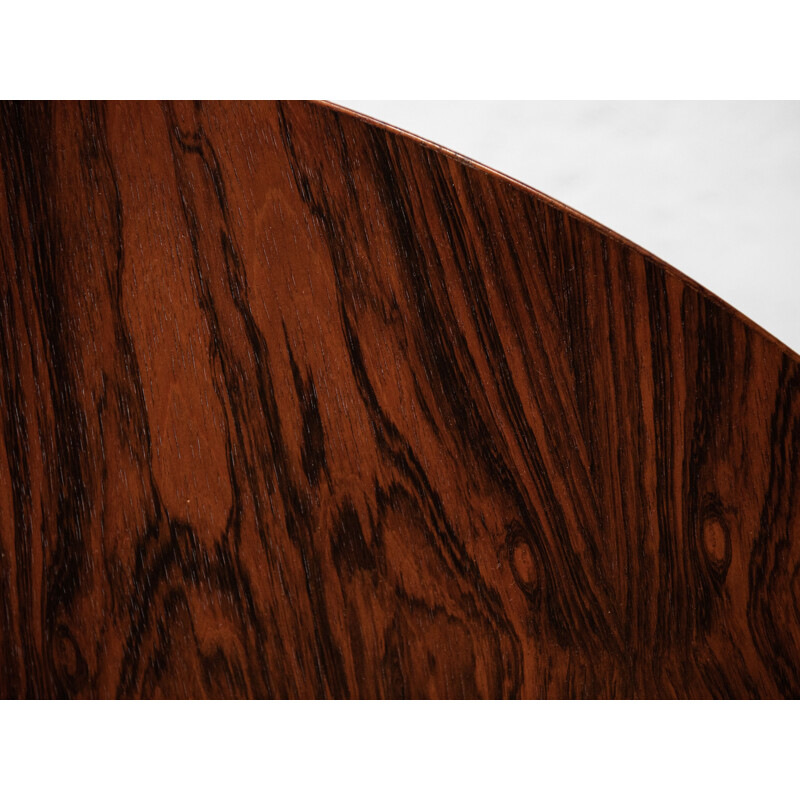 Midcentury oval dining table in rosewood by Werner Wölfer for V-form 1960s