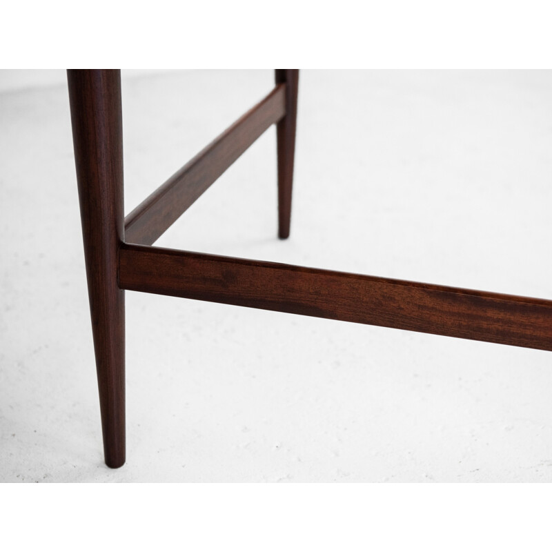 Midcentury oval dining table in rosewood by Werner Wölfer for V-form 1960s