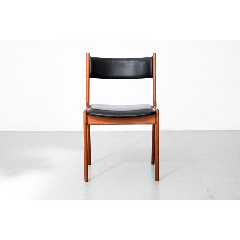 Set of 4 vintage chairs label Korup Stolefabrik KS by Kai Kristiansen Danish 1960s