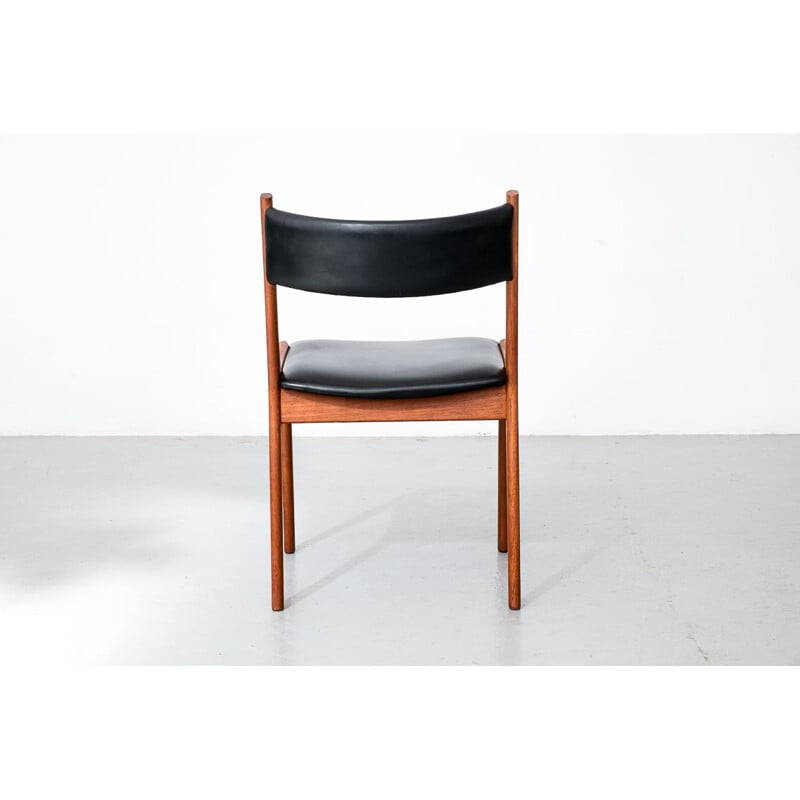 Set of 4 vintage chairs label Korup Stolefabrik KS by Kai Kristiansen Danish 1960s