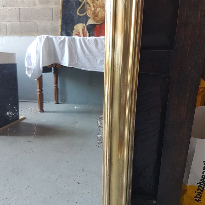 Vintage brass mirror 1900