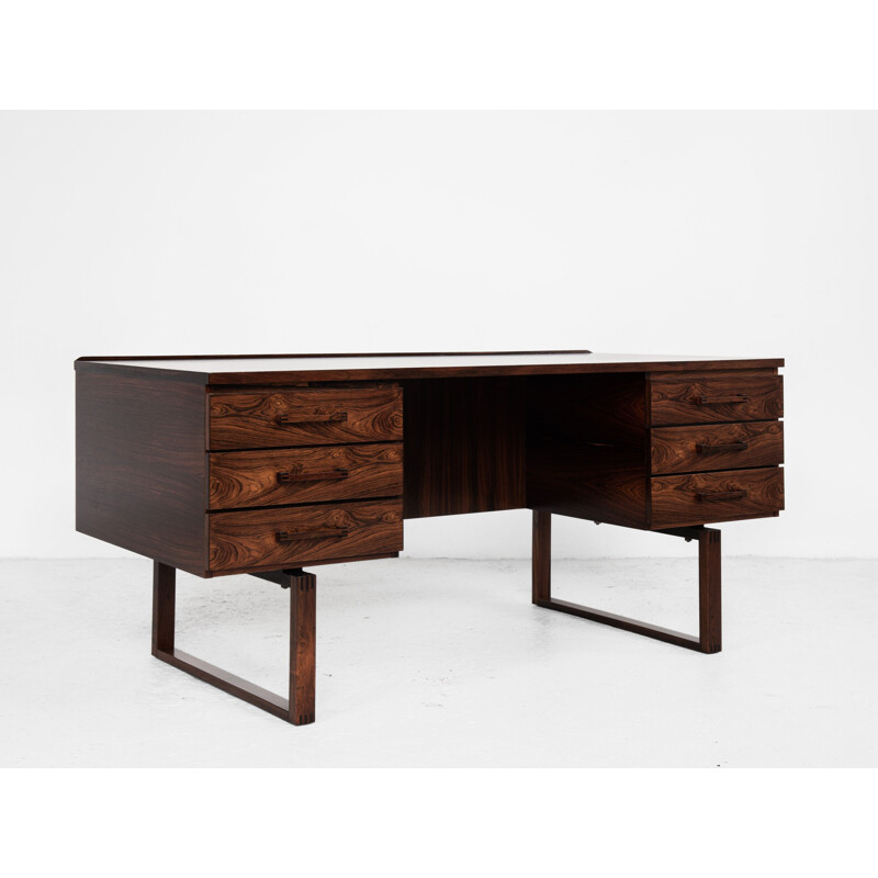 Midcentury desk in rosewood by Henning Jensen & Torben Valeur for Munch Møbler Danish 1960s