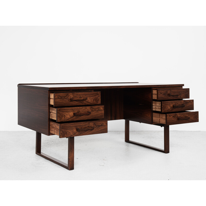 Midcentury desk in rosewood by Henning Jensen & Torben Valeur for Munch Møbler Danish 1960s