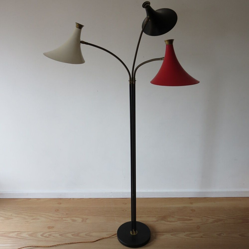 Vintage Floor Standard Lamp By Hiscock And Appleby 1950s