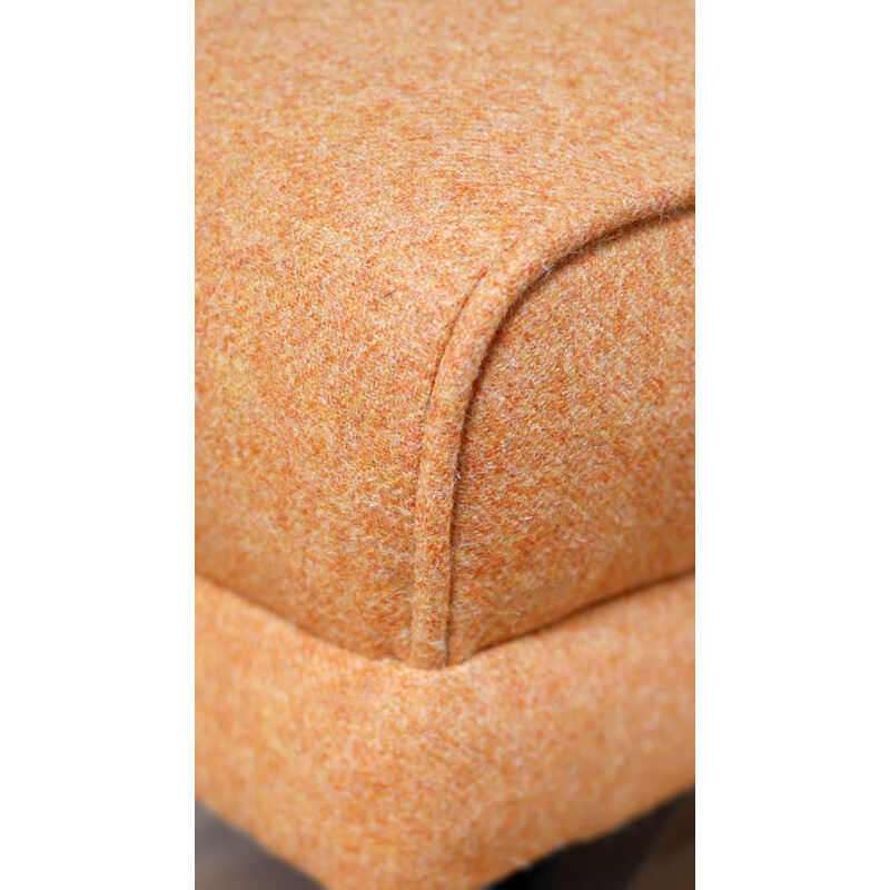 "Encore" chair in orange wool, Howard KEITH - 1950s