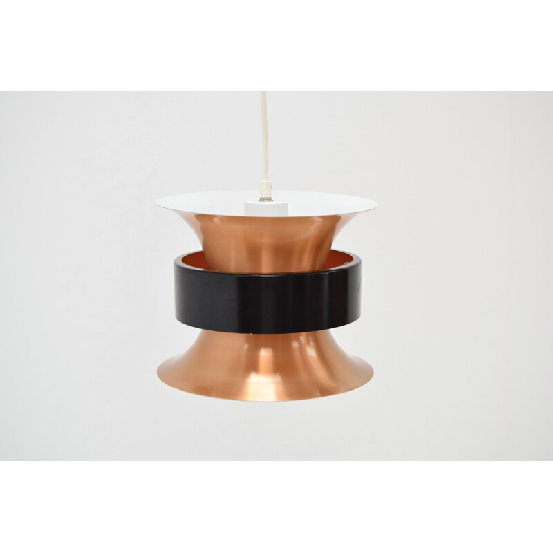 Vintage Brass Pendant Light by Bent Nordsted for Lyskaer, Danish 1970s