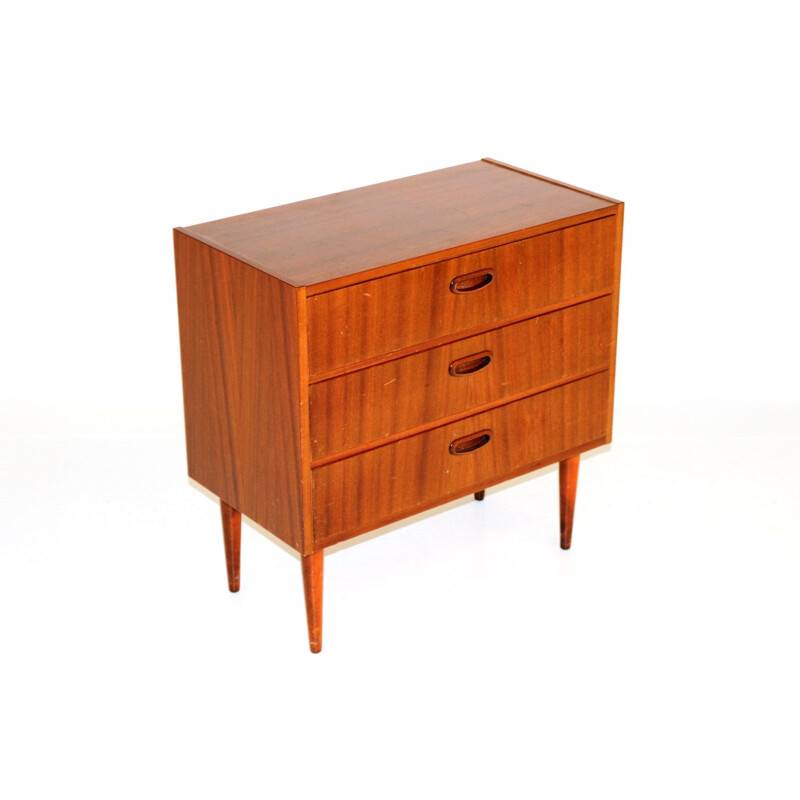 Vintage mahogany chest of drawers, Sweden 1960