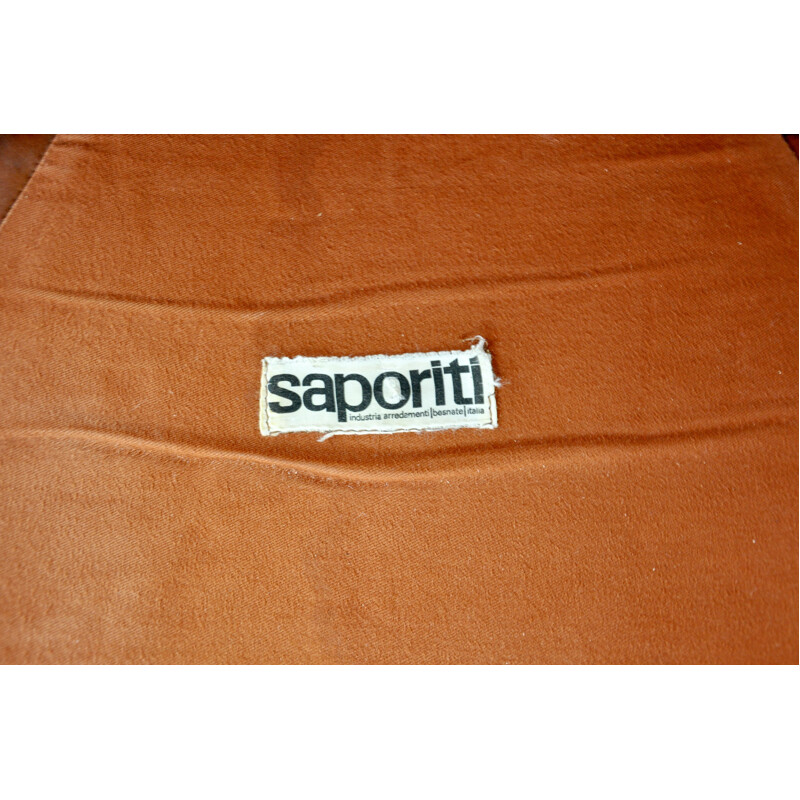 Vintage Sofa & Ottoman by Alberto Rosselli for Saporiti Italia, 1970s