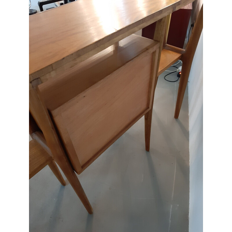 Large Vintage Console in Elm, Italy 1950