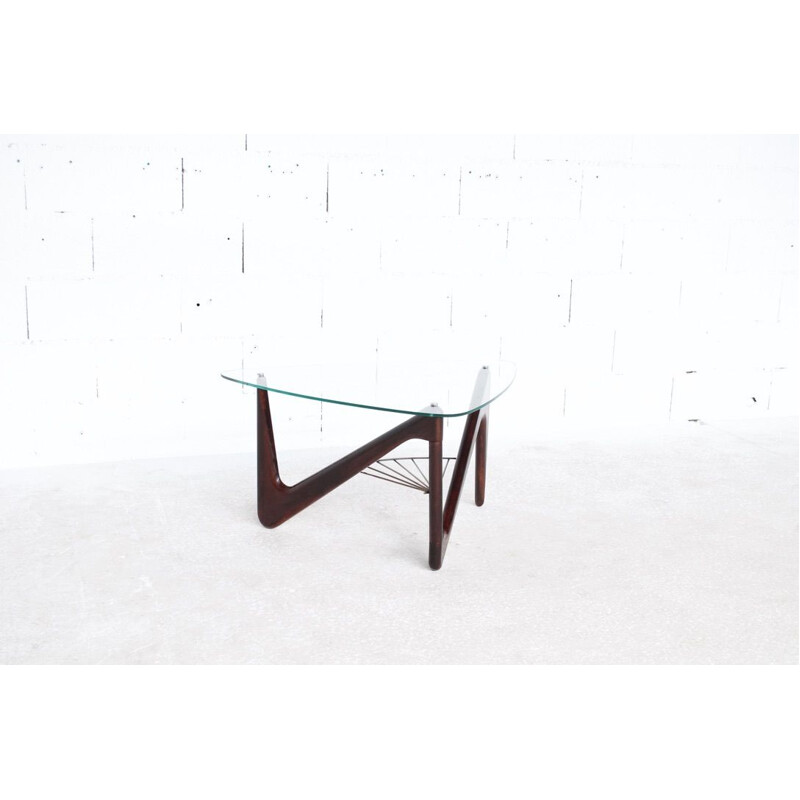 Vintage coffee table Zig Zag by Louis Sognot 1950