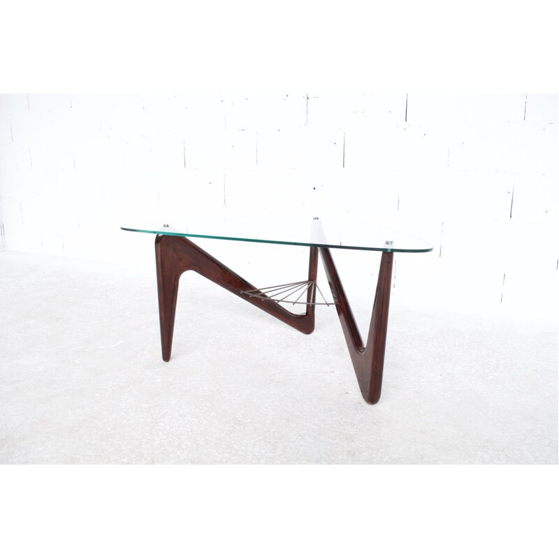 Vintage coffee table Zig Zag by Louis Sognot 1950