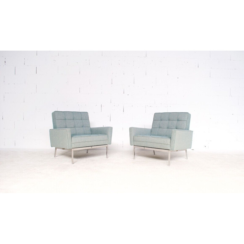 Pairs of vintage armchairs model 67 A, by Florence Knoll Internationnal 1966