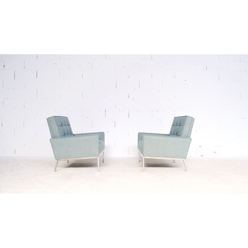Pairs of vintage armchairs model 67 A, by Florence Knoll Internationnal 1966