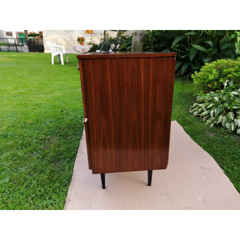 Vintage highboard on straight legs 1970