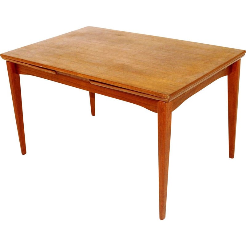 Vintage teak extensible dining table, 1960