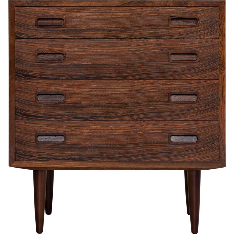 Midcentury chest of 4 drawers in rosewood by Hundevad Danish 1960s