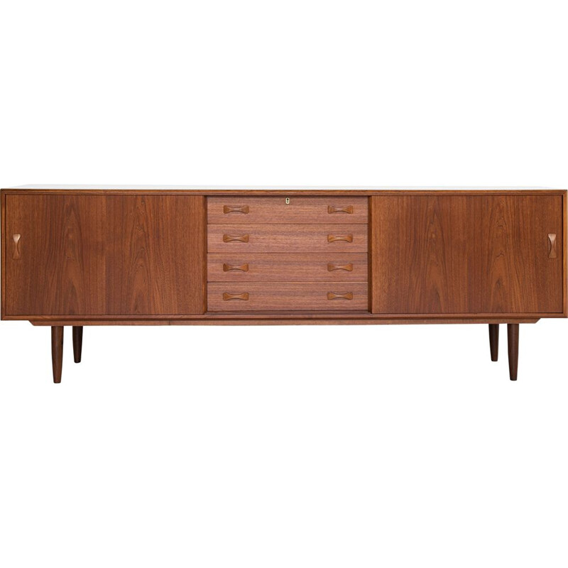 Midcentury sideboard in teak by Clausen & Søn Danish 1960s