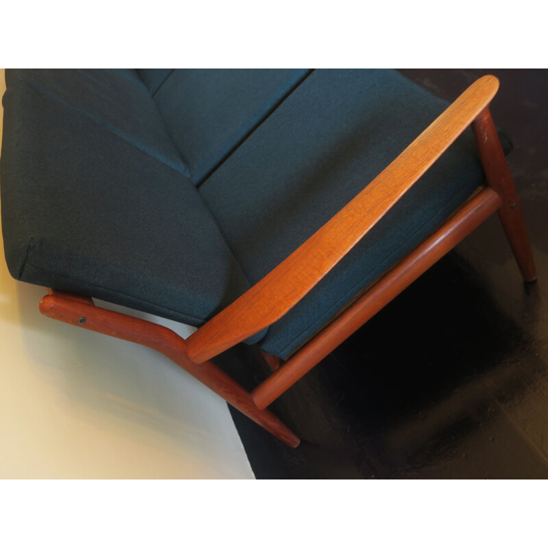 Vintage teak 3 seater sofa by Grete Jalk Danish 1960