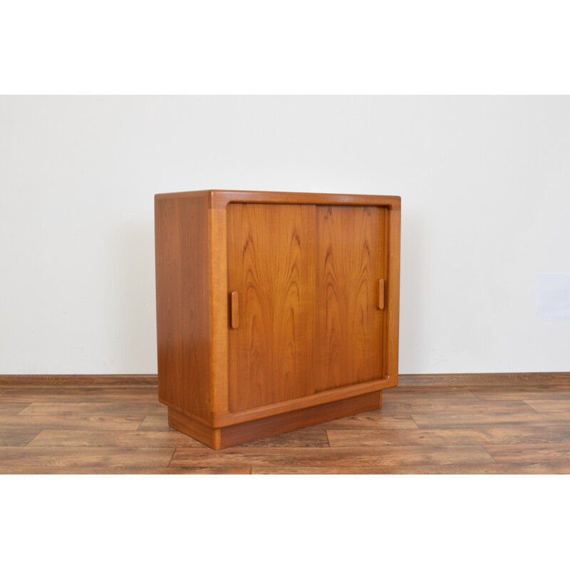 Vintage teak shoes cabinet from FC Silkeborg, Denmark, 1970s